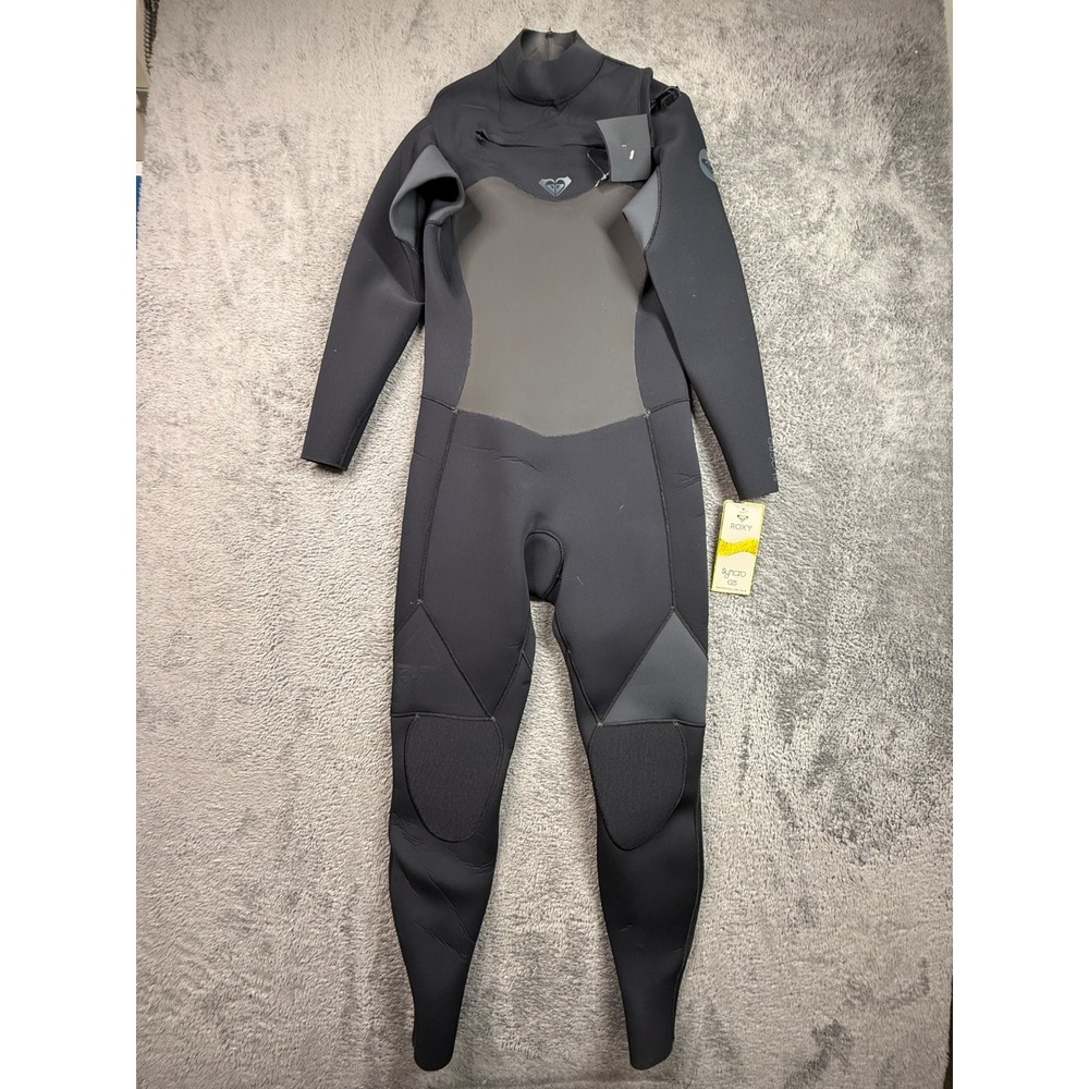 Roxy Syncro GBS Girls Size 14 Wetsuit Full Suit Chest Zip Black NWT Surfing
